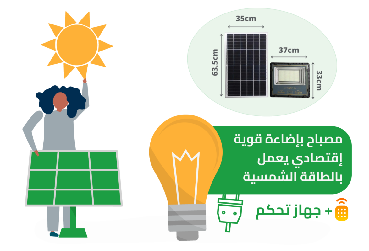 بروجيكتور بالطاقة الشمسية